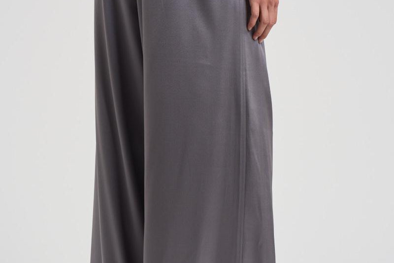 Pantaloni a palazzo donna 325FW3703S SMOKE GRAY DANAME 
