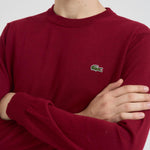 Maglia uomo girocollo bordeaux AH3225 476 LACOSTE 