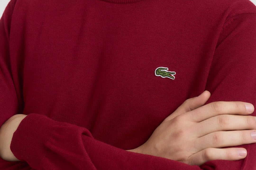Maglia uomo girocollo bordeaux AH3225 476 LACOSTE 