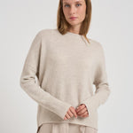 Maglione girocollo donna in cashmere 201726 OYSTER LISA YANG 