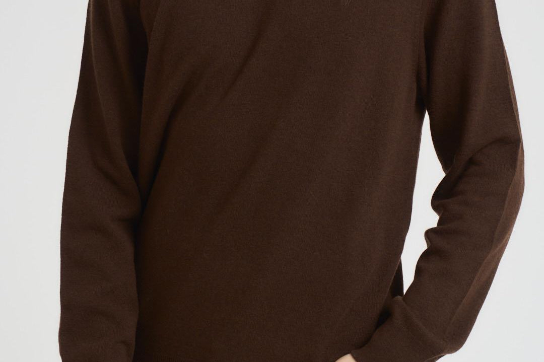 Maglia uomo girocollo marrone 710974148 011 RALPH LAUREN 