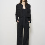 Giacca donna cropped nera SINAME BLACK IRO 