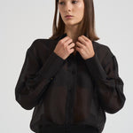 Camicia donna trasparente nera. 14096 8003NERO FORTE FORTE 