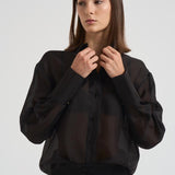 Camicia donna trasparente nera. 14096 8003NERO FORTE FORTE 
