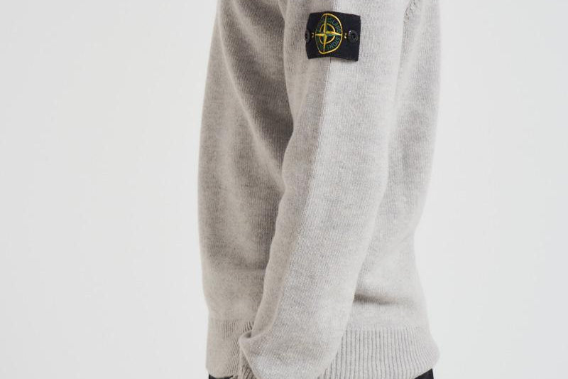 Maglia uomo girocollo grigio chiaro 5100072 S00A3V0M64 STONE ISLAND 