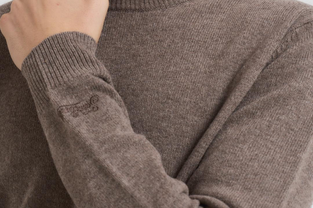 Maglia uomo girocollo nocciola REGENT LAMBSWL13 MC2 SAINT BARTH 