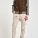 Giubbotto uomo in suede e tessuto MORRIS SUEDE626 THE JACK LEATHERS 