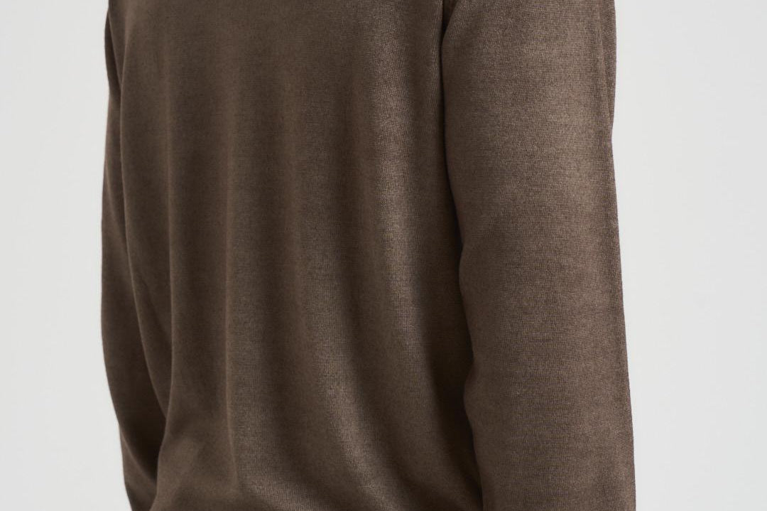 Maglia uomo collo alto tortora DV1ML WM12RV940 FILIPPO DE LAURENTIS 