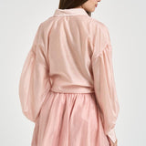 Camicia donna con strass rosa 16147 PINK ACTUALEE 