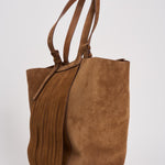 Borsa donna 24.7 Fringed Palmellato marrone GWA00766 A00074655312 GOLDEN GOOSE 