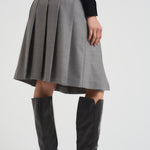 Gonna donna midi Gimmy grigia GIMMY 010 MAX MARA STUDIO 