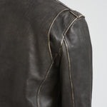 Giubbotto uomo chiodo in pelle nero GMP00297 P00064790100 GOLDEN GOOSE 