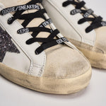 Sneakers donna Super star bianca e strass GWF00102 F00535882532 GOLDEN GOOSE 