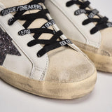 Sneakers donna Super star bianca e strass GWF00102 F00535882532 GOLDEN GOOSE 