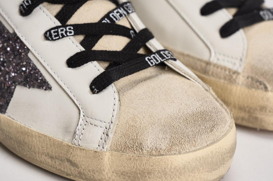 Sneakers donna Super star bianca e strass GWF00102 F00535882532 GOLDEN GOOSE 