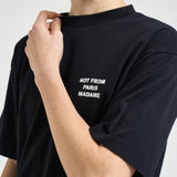 T-shirt uomo girocollo nera TS203 CO002BL DROLE DE MONSIEUR 