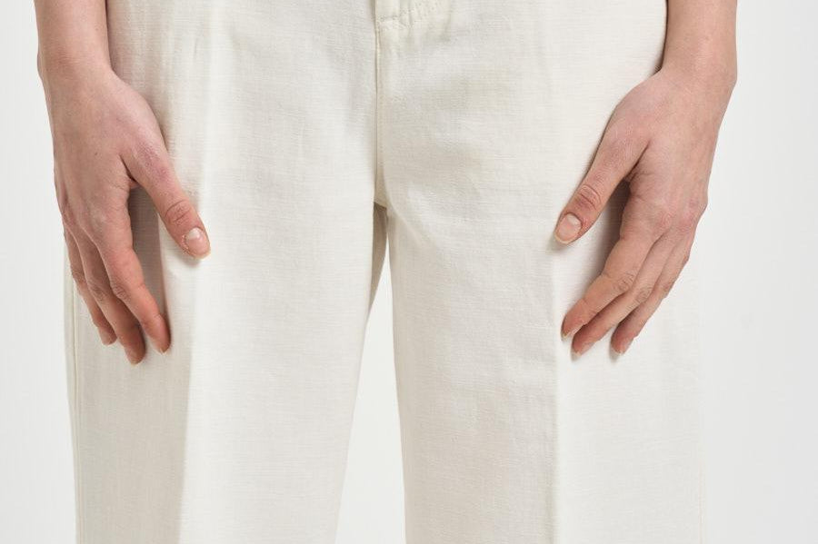 Jeans donna Wide Trouser in denim bianco 7U7G0X10 U7LNI 7 for all Mankind 