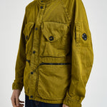 Giubbotto uomo con cappuccio verde OW072A 246 C.P. COMPANY 
