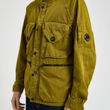 Giubbotto uomo con cappuccio verde OW072A 246 C.P. COMPANY 