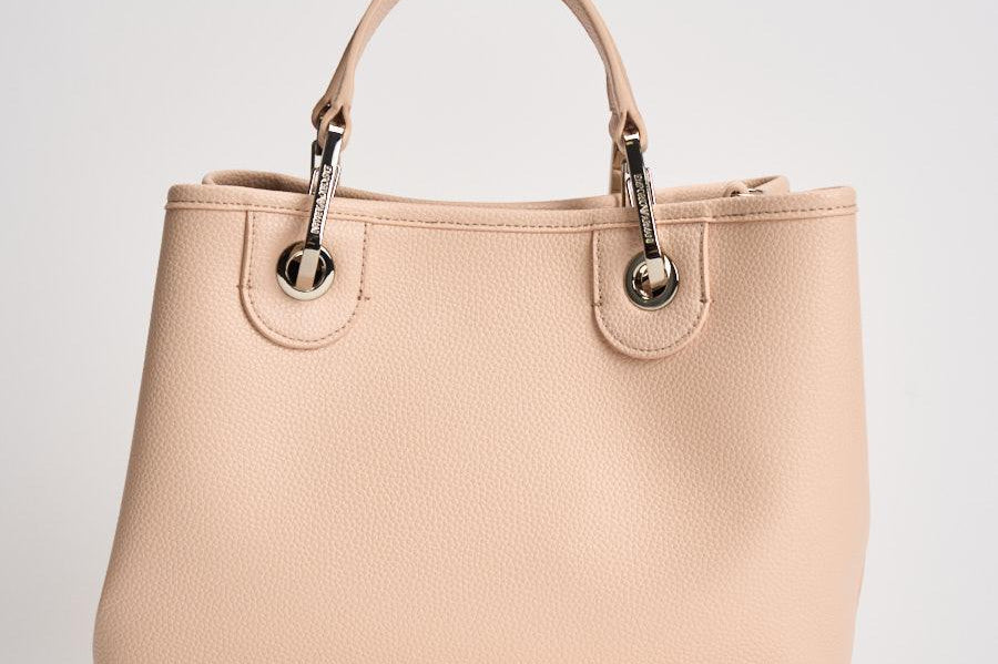 Borsa a mano donna in pelle rosa cipria EW000361 AF12036M1332 EMPORIO ARMANI 