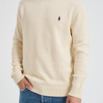 Maglia uomo in cotone panna 710810846 035 RALPH LAUREN 