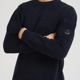 Maglia uomo girocollo blu 19CMKN017A 005558G888 CP COMPANY 