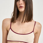 Bikini donna crinkle burro e bordeaux JUDY+NAOMISTRINGW 00029L MC2 SAINT BARTH 
