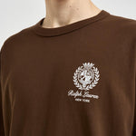 T-shirt uomo girocollo marrone 710A13265 004 RALPH LAUREN 