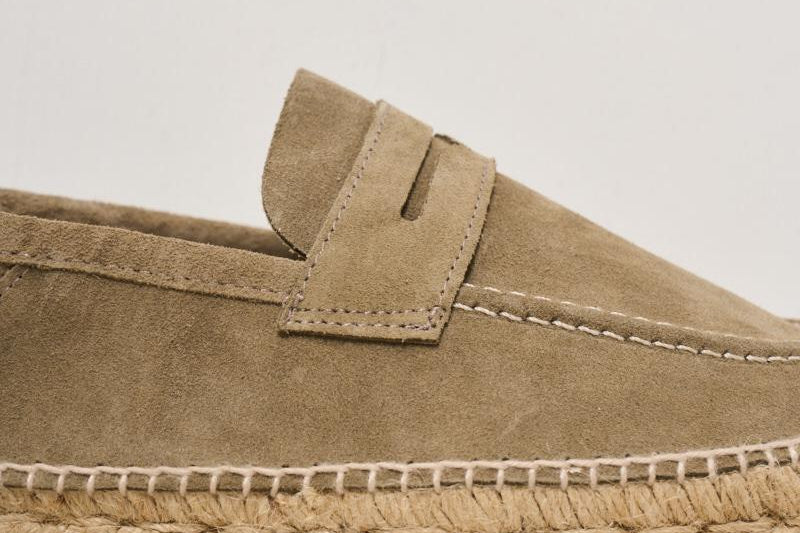 Espadrillas uomo in suede beige R4.4L0 FOREST MANEBI' 