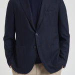 Giacca uomo monopetto blu scuro GL7297MF 293879B SANTANIELLO 