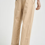 Pantalone uomo doppia pinces beige BP192 CO214BG DROLE DE MONSIEUR 