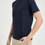 T-shirt uomo girocollo blu SH000760 BLU ACCADEMIE TESSILI 