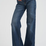 Jeans donna a palazzo in denim scuro 7U66SA91 U7CSC 7 for all Mankind 