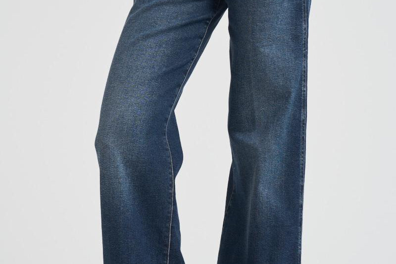 Jeans donna a palazzo in denim scuro 7U66SA91 U7CSC 7 for all Mankind 
