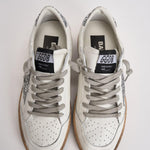 Sneakers donna Ball Star bianca glitter argento GWF00117 F00377311325 GOLDEN GOOSE 