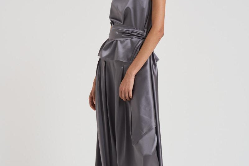 Top con fusciacca donna 725FW7709S SMOKEGRAY DANAME 