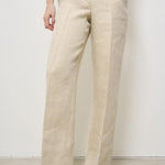 Pantalone donna in lino beige D232290 BETULLA004 P.a.r.o.s.h. 