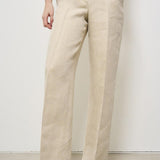Pantalone donna in lino beige D232290 BETULLA004 P.a.r.o.s.h. 