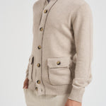 Cardigan uomo sabbia 2100 5602937 KANGRA 