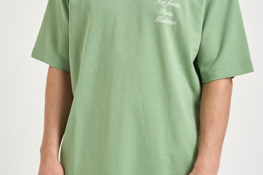T-shirt uomo girocollo verde salvia TS209 CO002LIGHTGREEN DROLE DE MONSIEUR 