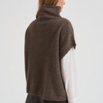 Maglia donna gilet tortora D540924 LACOON024CASTAGNA P.a.r.o.s.h. 