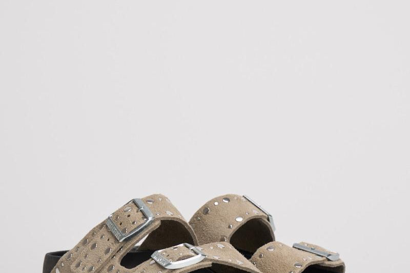 Sandalo donna Arizona taupe con borchie 1027870 TAUPE BIRKENSTOCK 