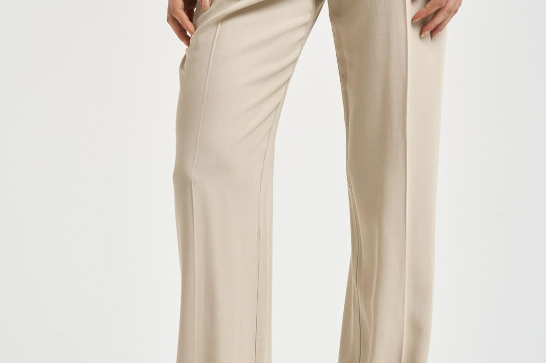 Pantaloni donna Linda beige Y6SI34 V62 SEMICOUTURE 