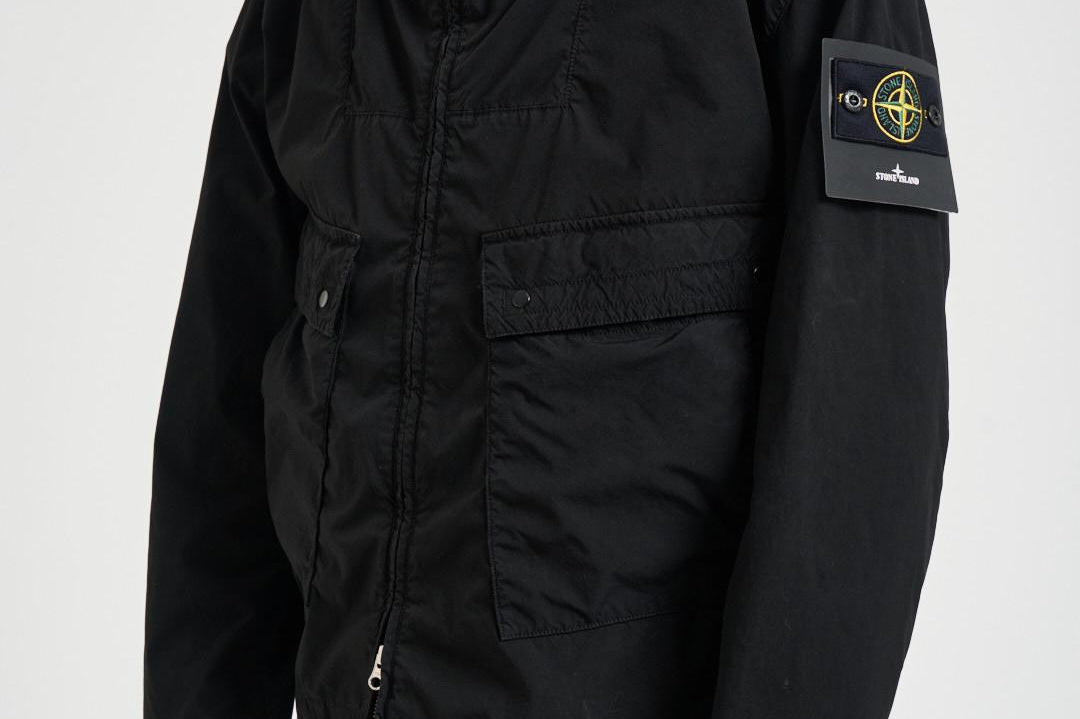 Giacca uomo con cappuccio nera 4100052 S0042V0029 STONE ISLAND 