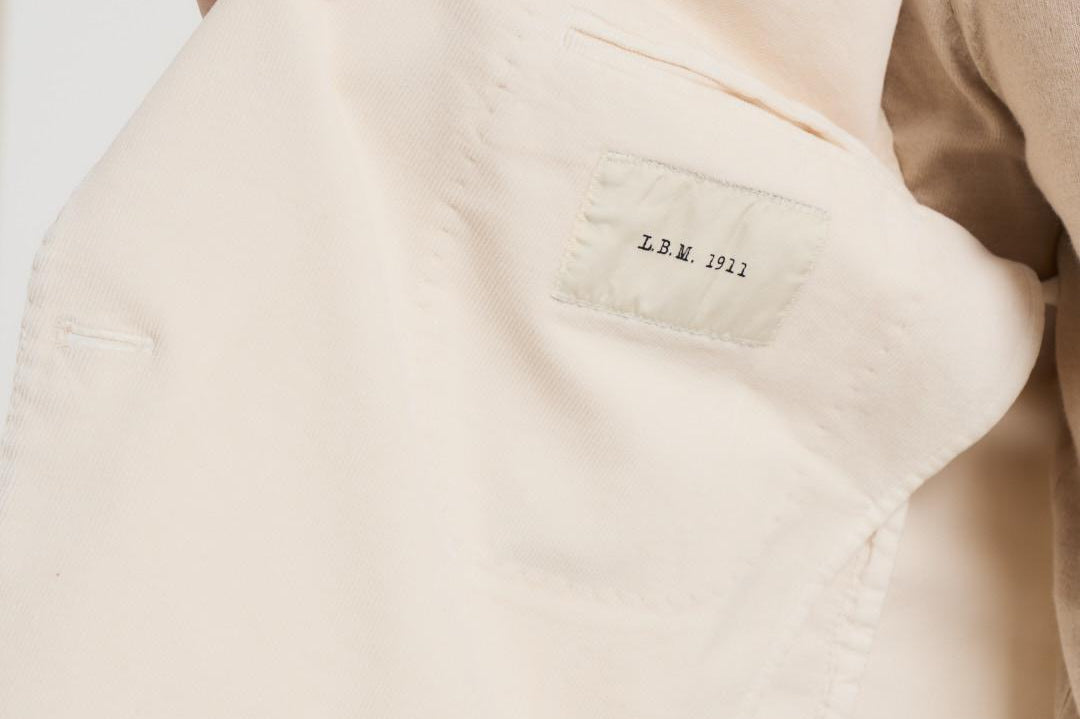 Giacca donna in velluto panna 2852 555132 L.B.M. 