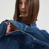 Camicia donna in denim scuro RENA ECLIPSE ICON DENIM 