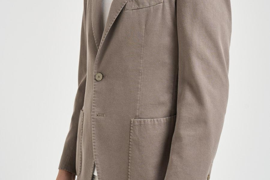 Giacca uomo monopetto tortora GL797MF 102595 SANTANIELLO 