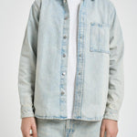Camicia uomo in denim chiaro M26100006 PALECLOUD SAMSØE SAMSØE 