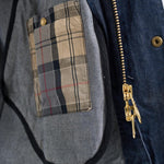 Giacca uomo corto in denim blu MCA1105 IN71 BARBOUR 