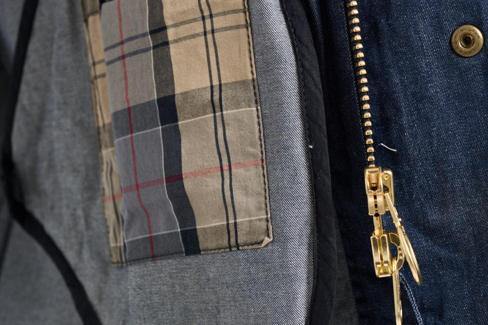 Giacca uomo corto in denim blu MCA1105 IN71 BARBOUR 